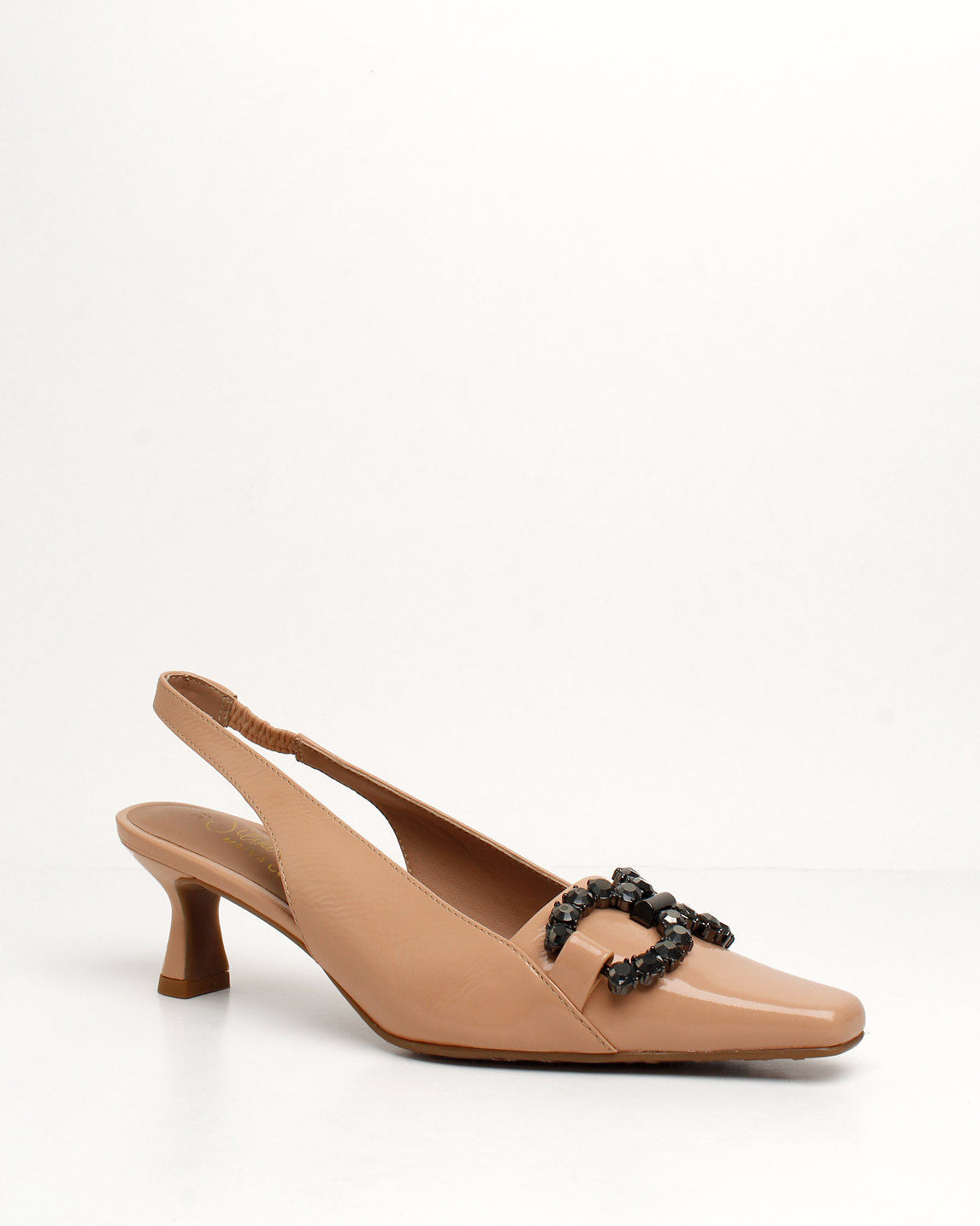 Tacon Slingback De Cuero