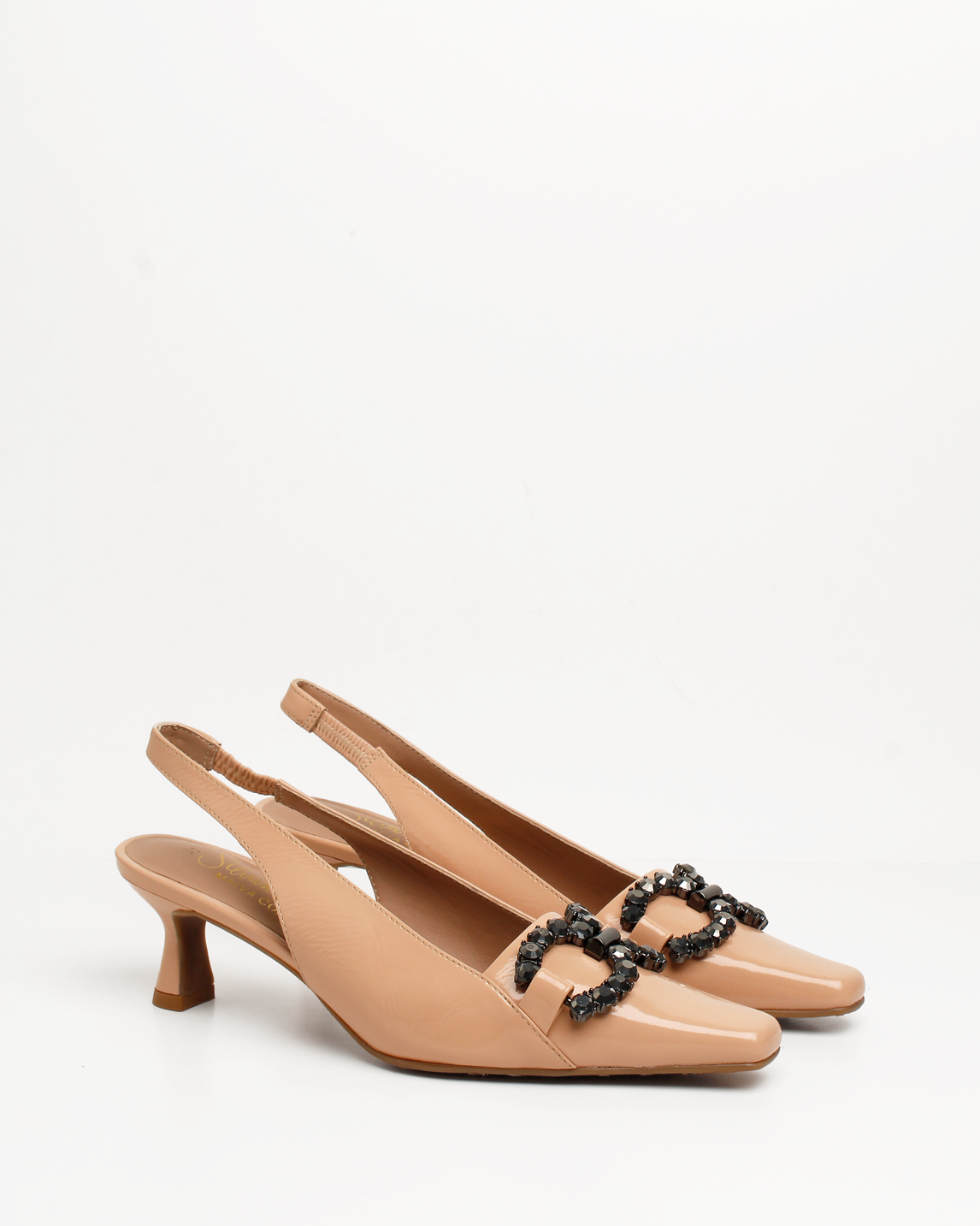 Tacon Slingback De Cuero