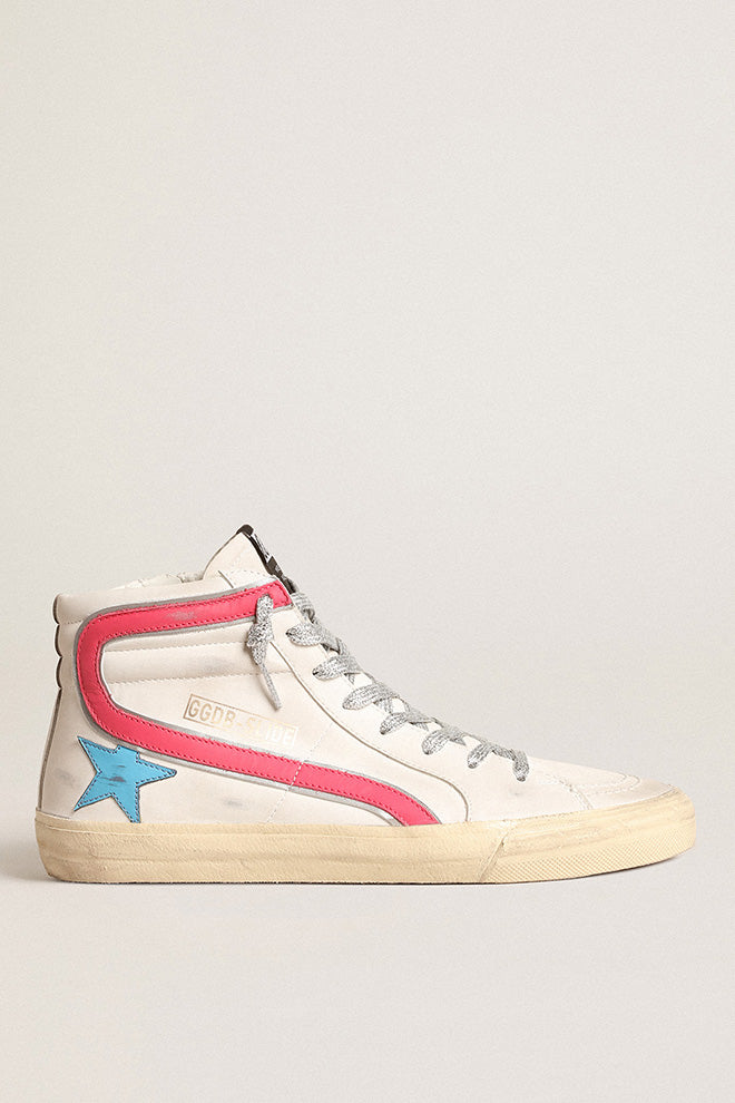 Zapatillas Golden Goose Slide Leather Upper And List Mujer
