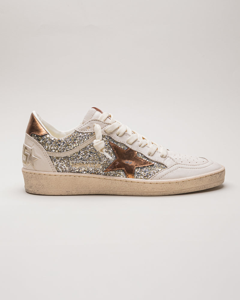 Zapatillas Golden Goose Ballstar Glitter Laminated Star And Heel Mujer