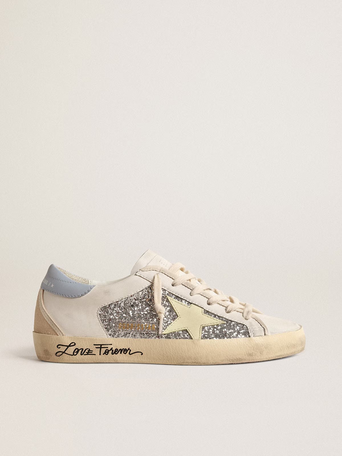 Zapatilla Super Star Glit Bio Base Up Leath Star Suede Heel Mujer