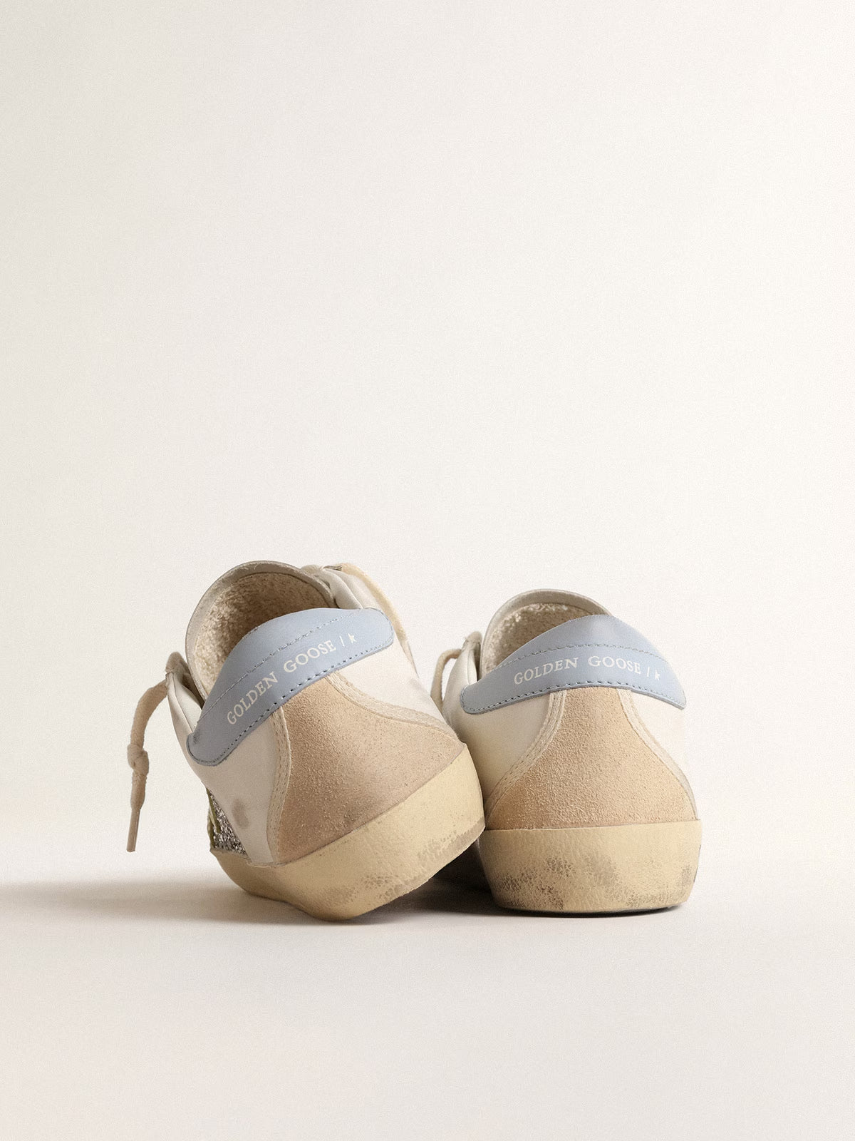 Zapatilla Super Star Glit Bio Base Up Leath Star Suede Heel Mujer