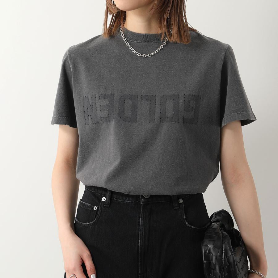 T-Shirt Golden W Reg Dist Cotton Jersey With Logo Mujer