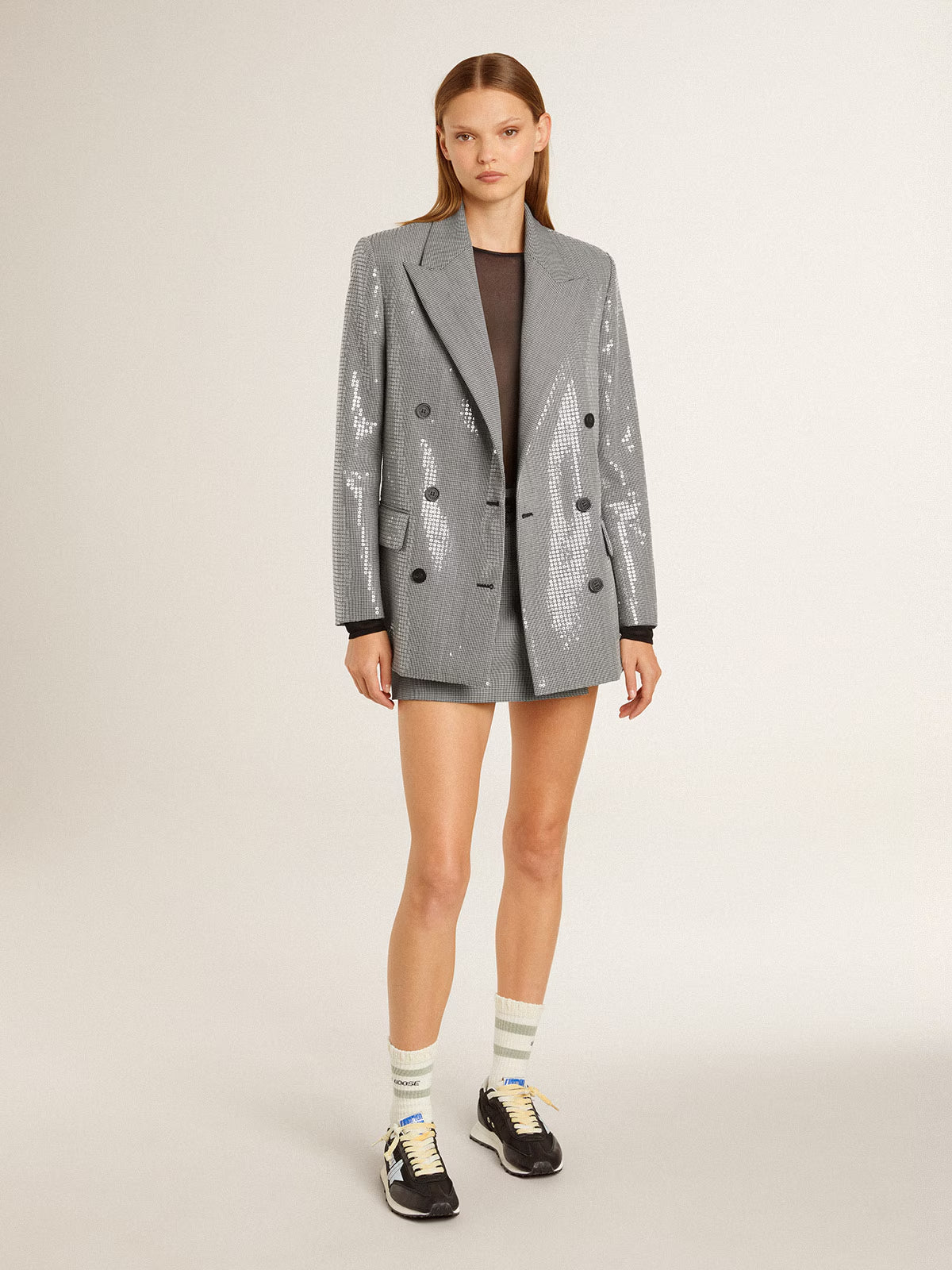 Chaqueta Journey Boyfriend Db  Vw Micro Pied De Poule Mujer