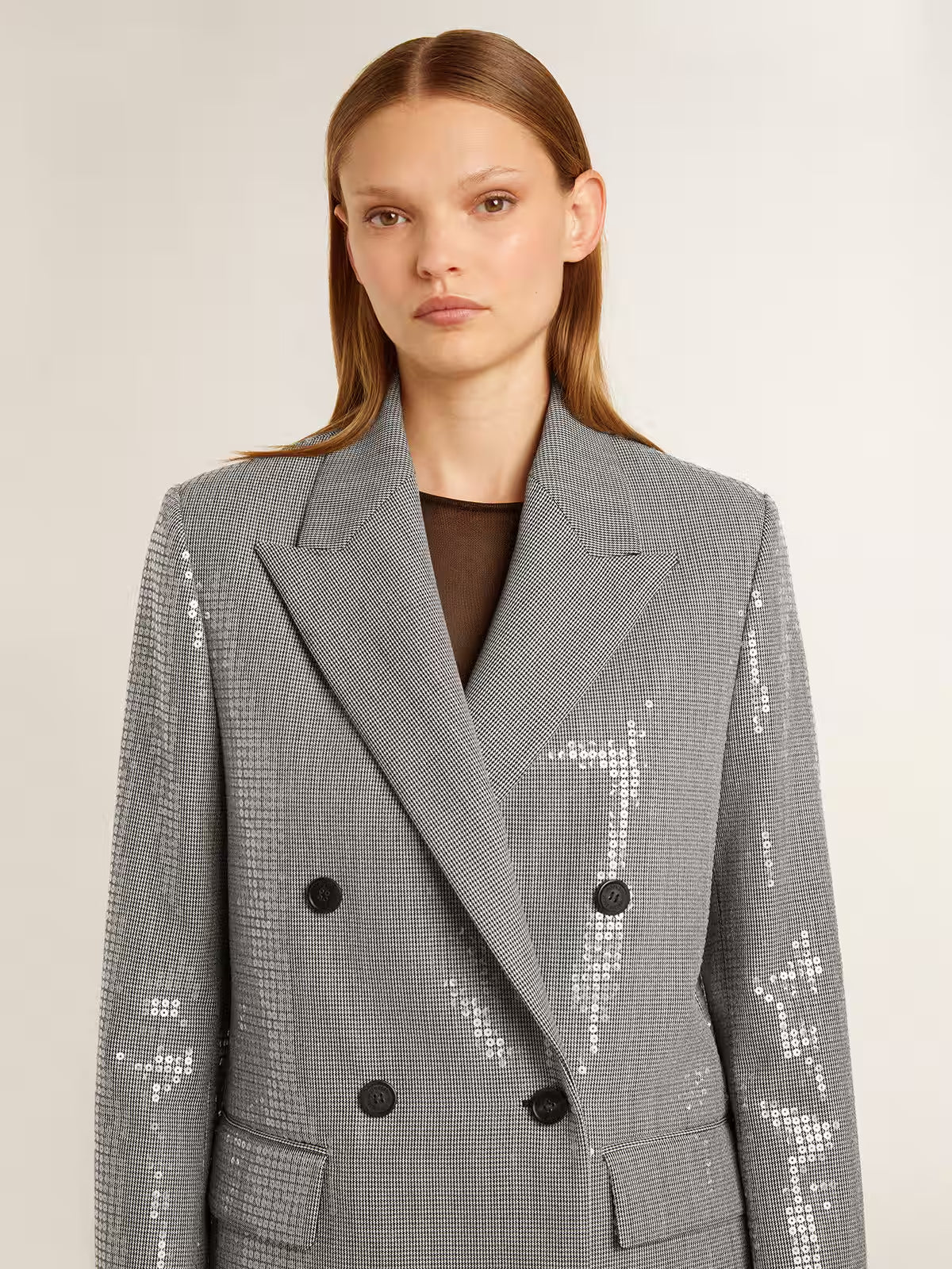 Chaqueta Journey Boyfriend Db  Vw Micro Pied De Poule Mujer