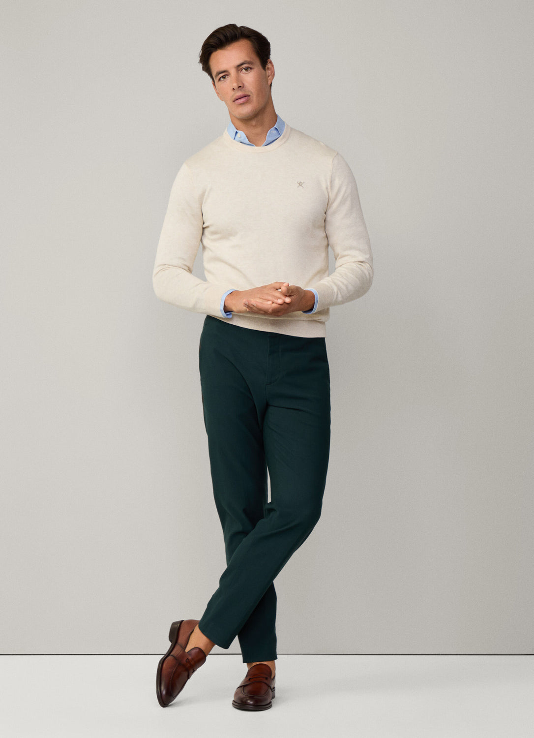 Jersey Cotton Silk Crew