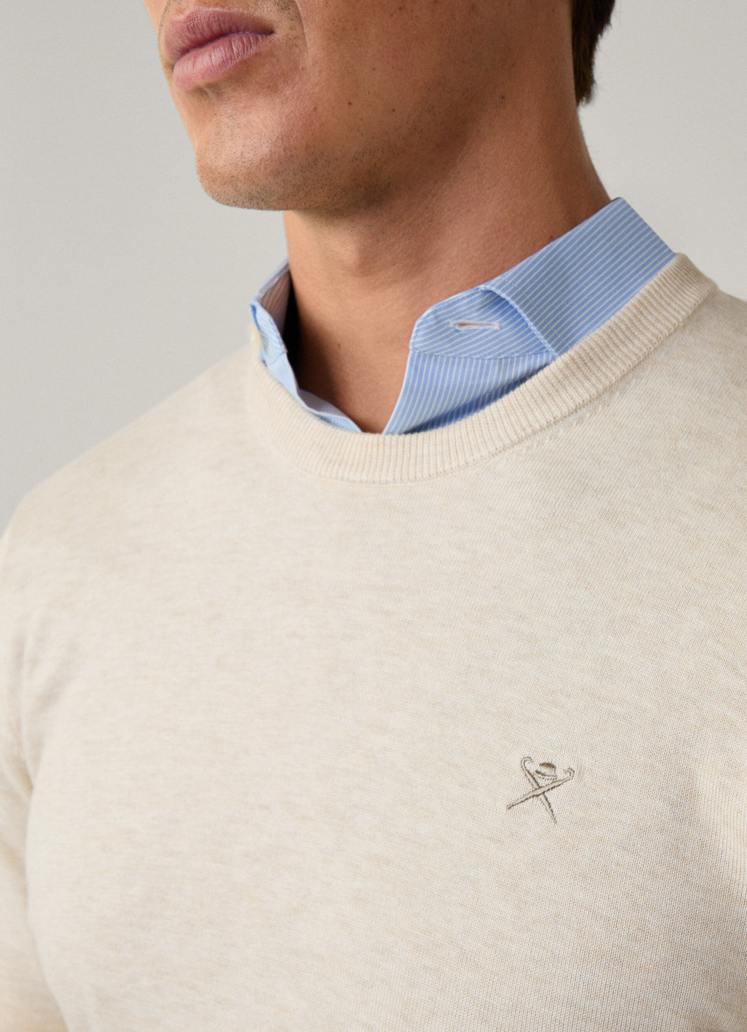 Jersey Cotton Silk Crew