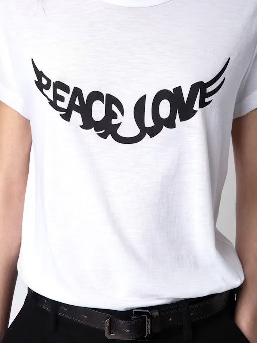 Camiseta Woop Peace Love Wings