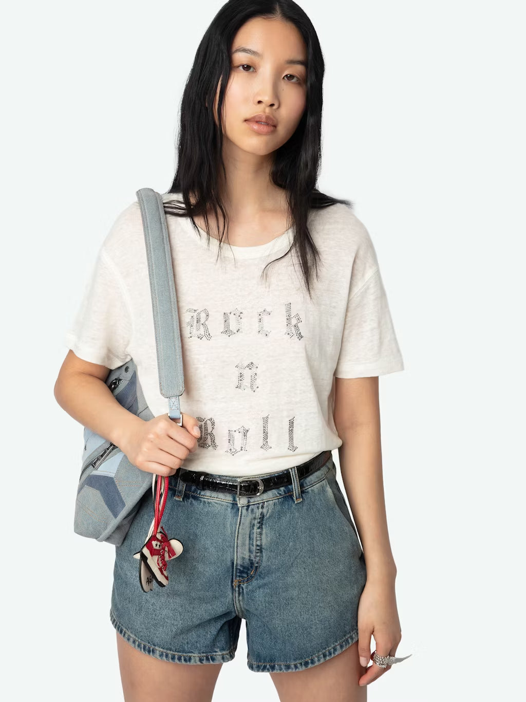 Camiseta Marta Lin Rocknroll Strass