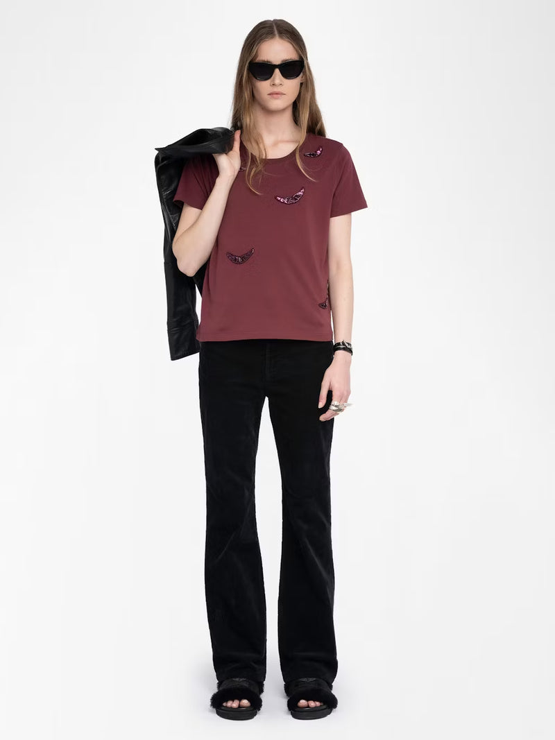 T-Shirt Alys Hc Embroidery Wings