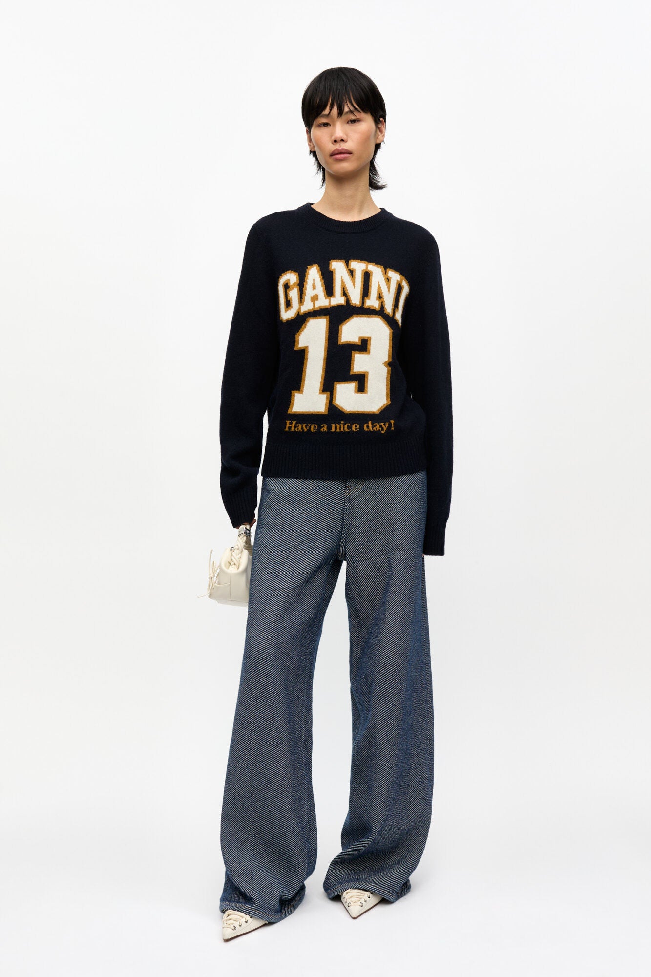 Sweater Graphic Wool Mix Baseball