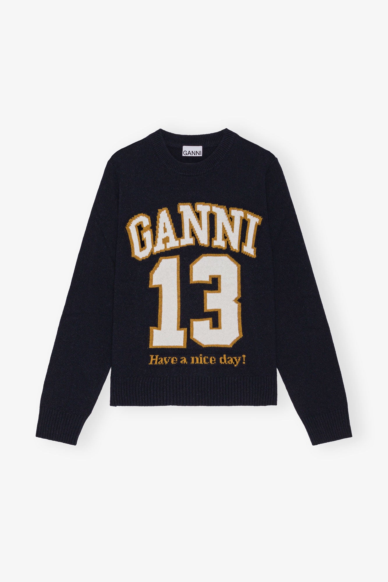 Sweater Graphic Wool Mix Baseball