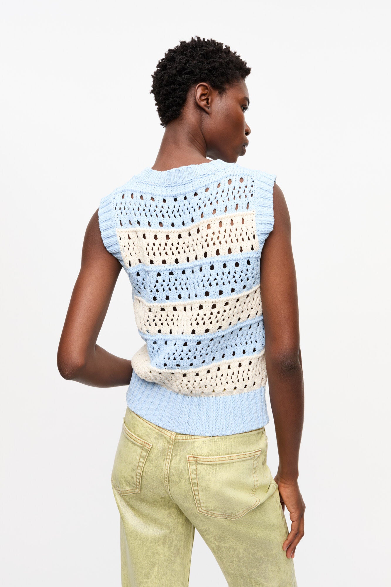 Chaleco Cotton Mix Striped