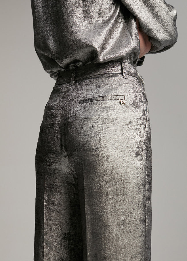 Pantalón Laminated Straight-Leg