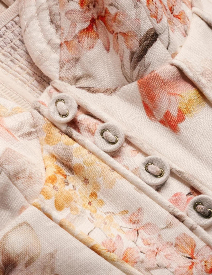 Midi Vestido Luna Buttoned Picnic
