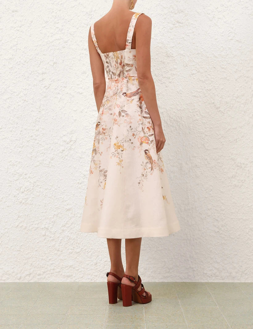 Midi Vestido Luna Buttoned Picnic