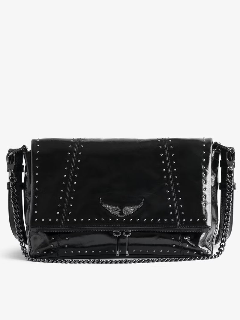 Bolso Rocky Ii Vintage Patent Studs