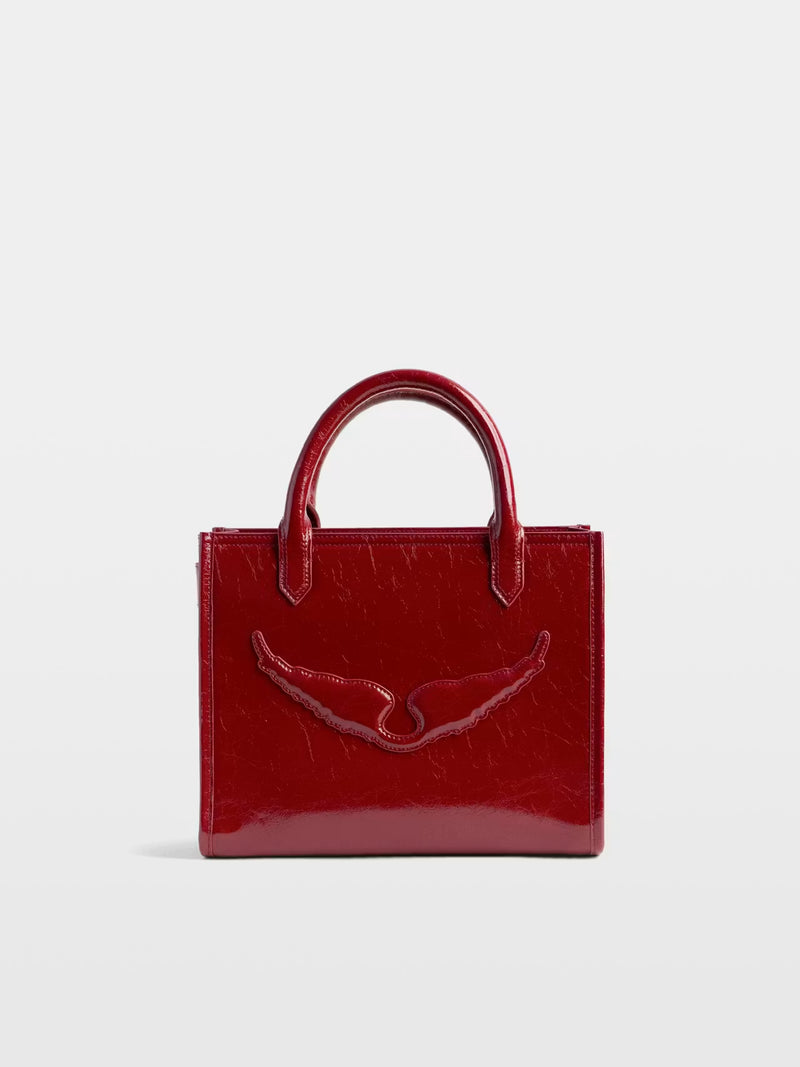 Angel Tote Xs Wrinkled Patent