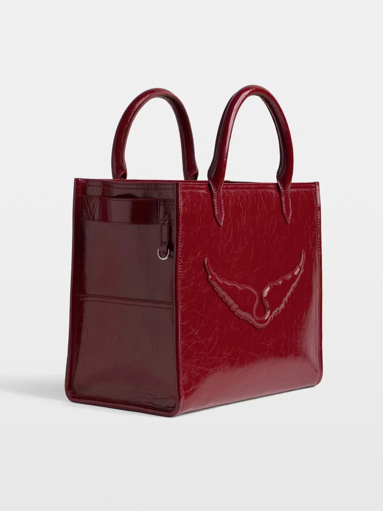 Bolso Angel Tote Wrinkled Patent