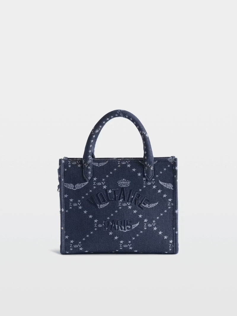 Bolso Angel Tote Xs Denim Monogram