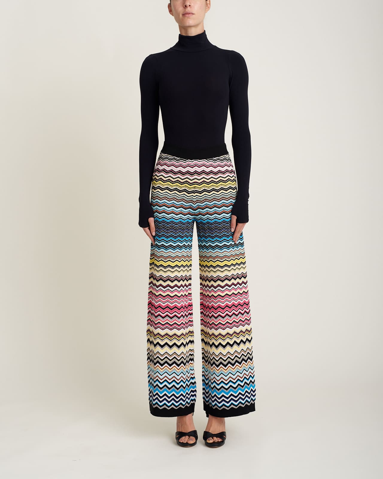 Pantalón Knitted Multicolored Chevron