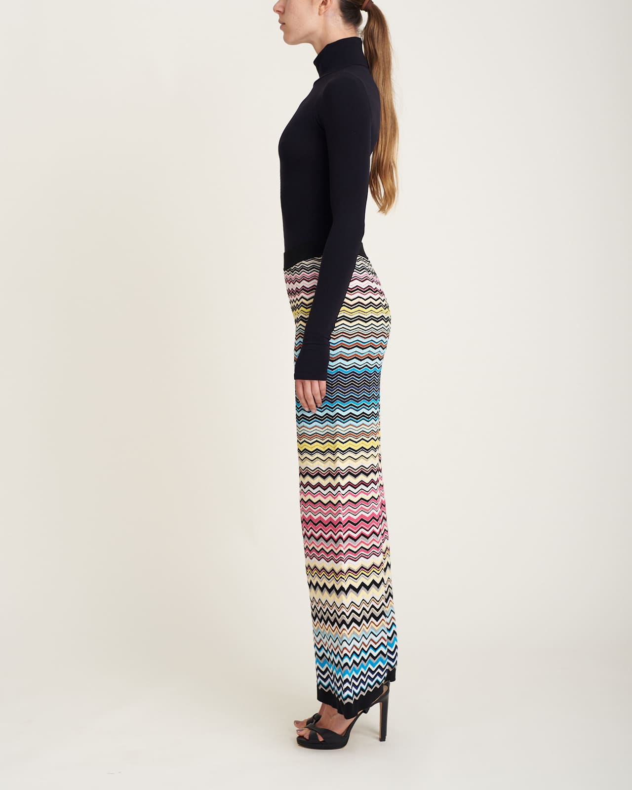 Pantalón Knitted Multicolored Chevron
