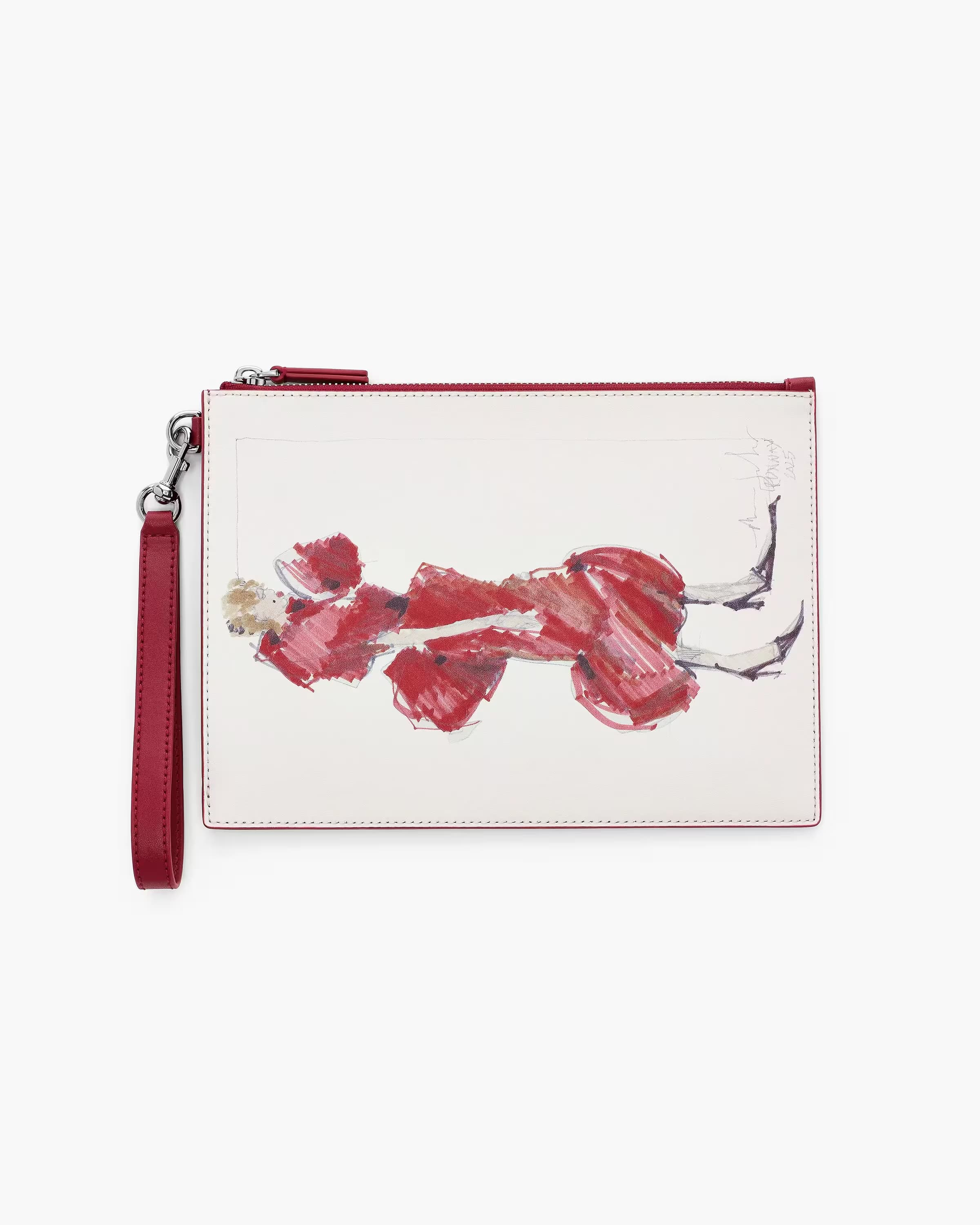 The Runway Illustration Wristlet