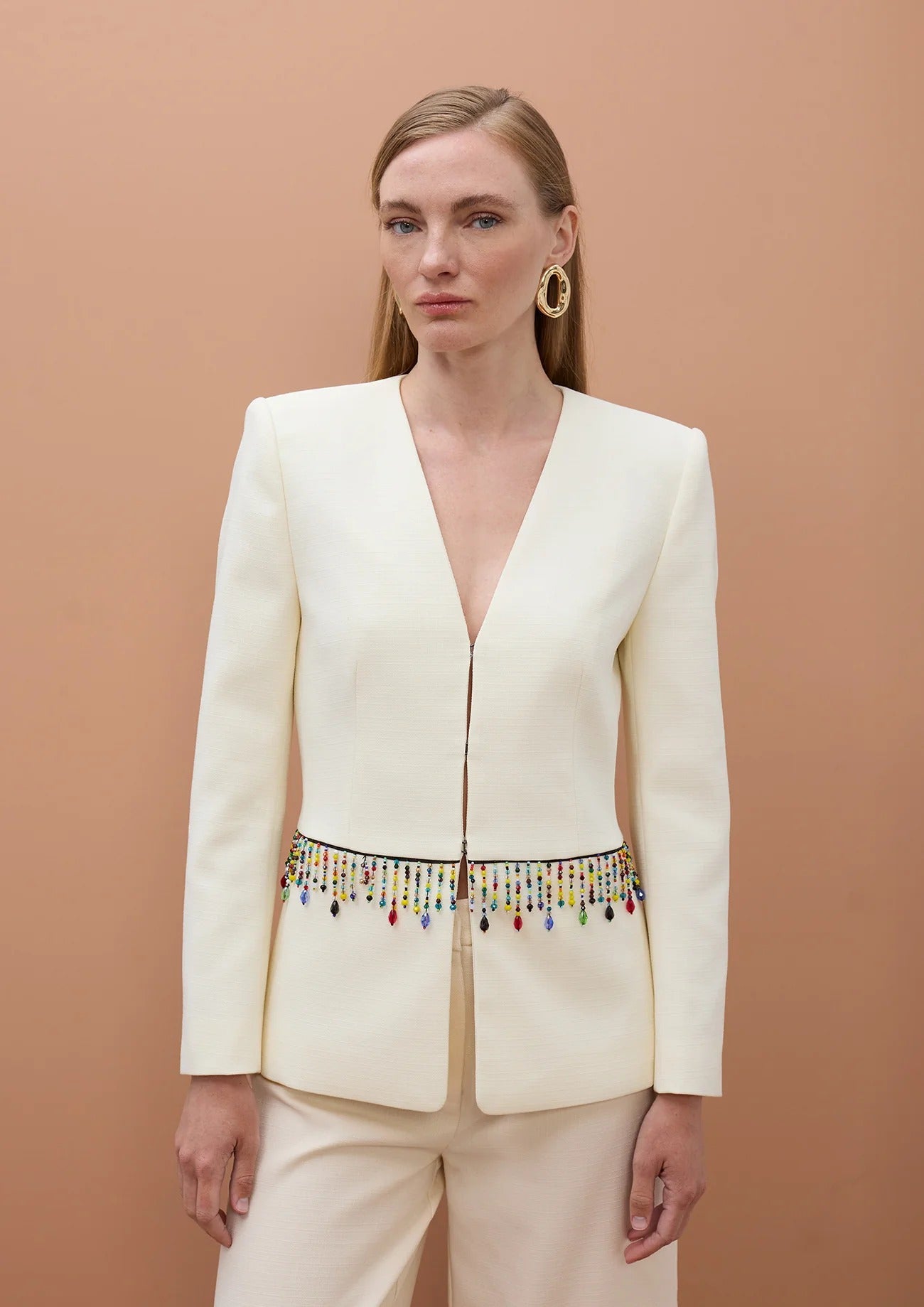 Blazer con piedras de colores
