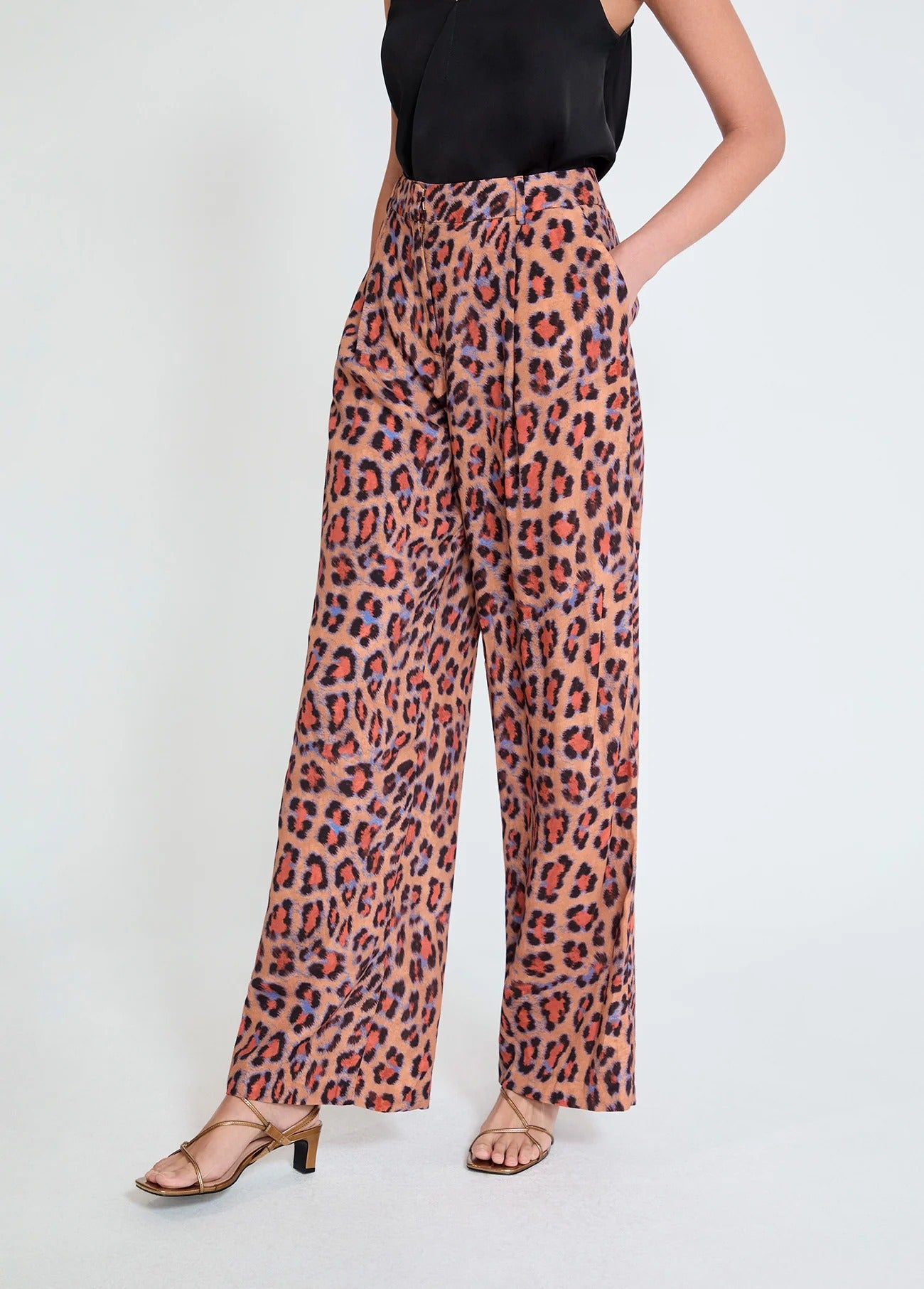 Pantalón Palazzo  Animal Print