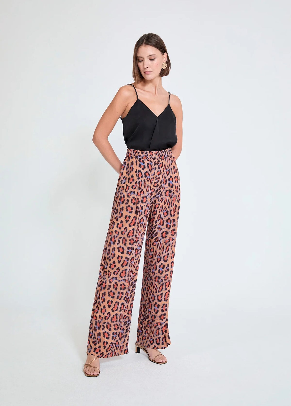 Pantalón Palazzo  Animal Print