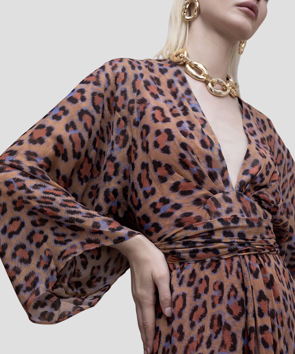 Maxi Vestido Animal Print