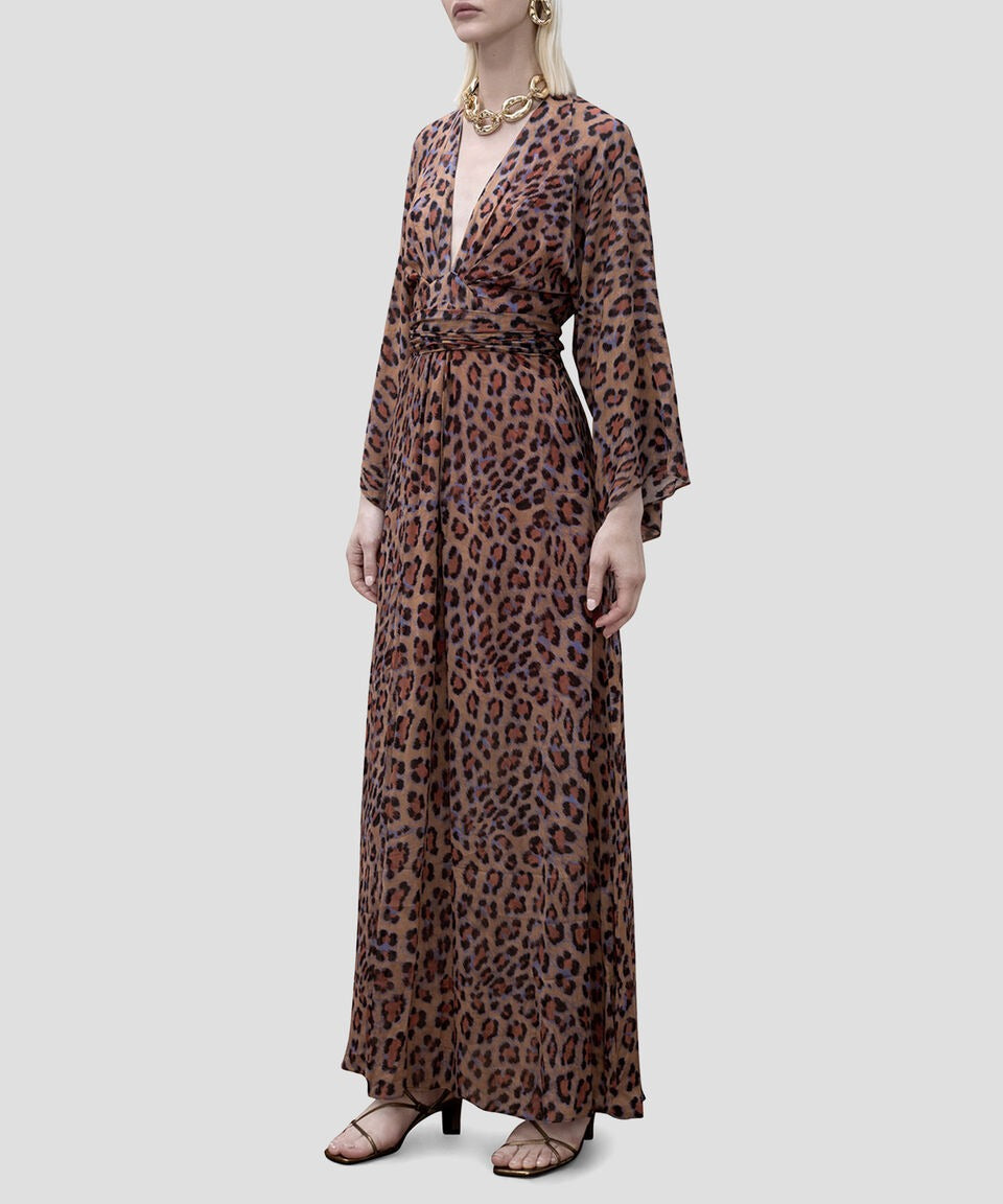 Maxi Vestido Animal Print