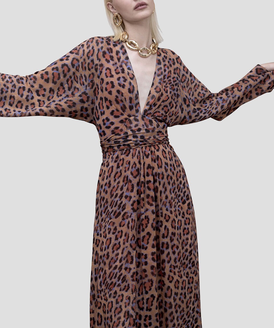 Maxi Vestido Animal Print