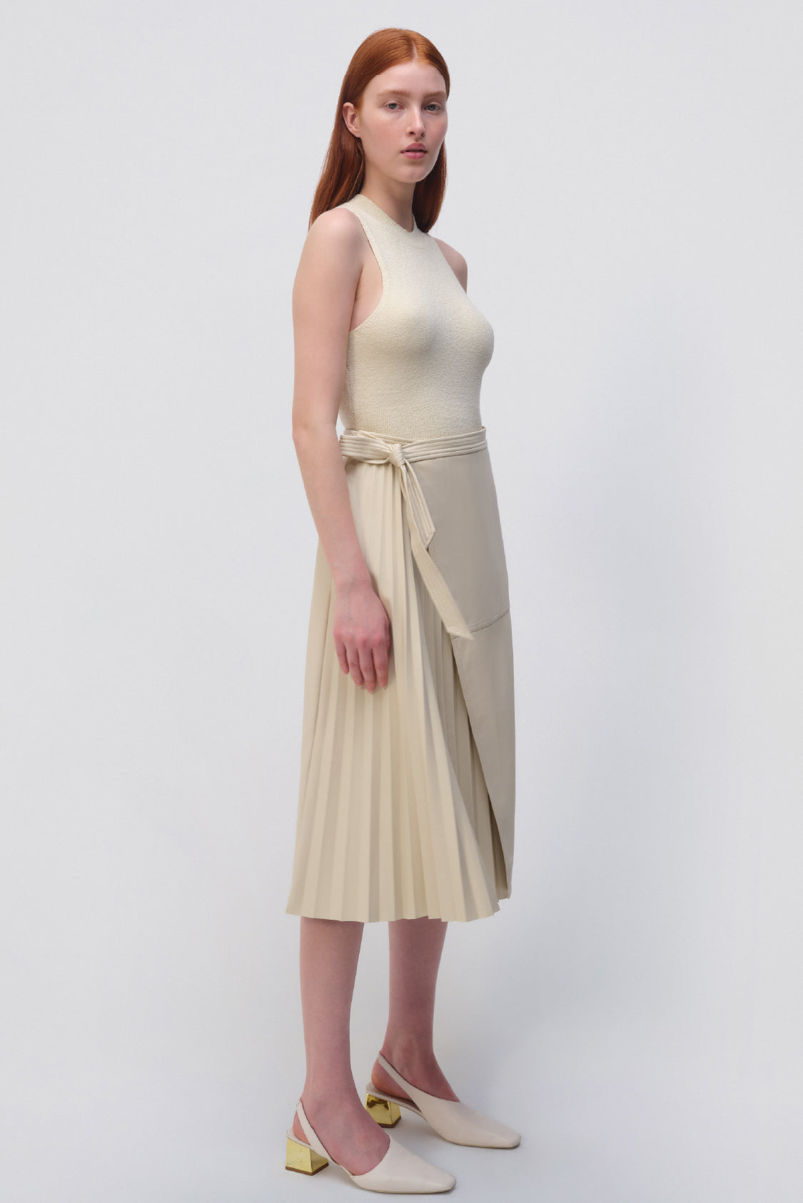 Falda Mar Pleated