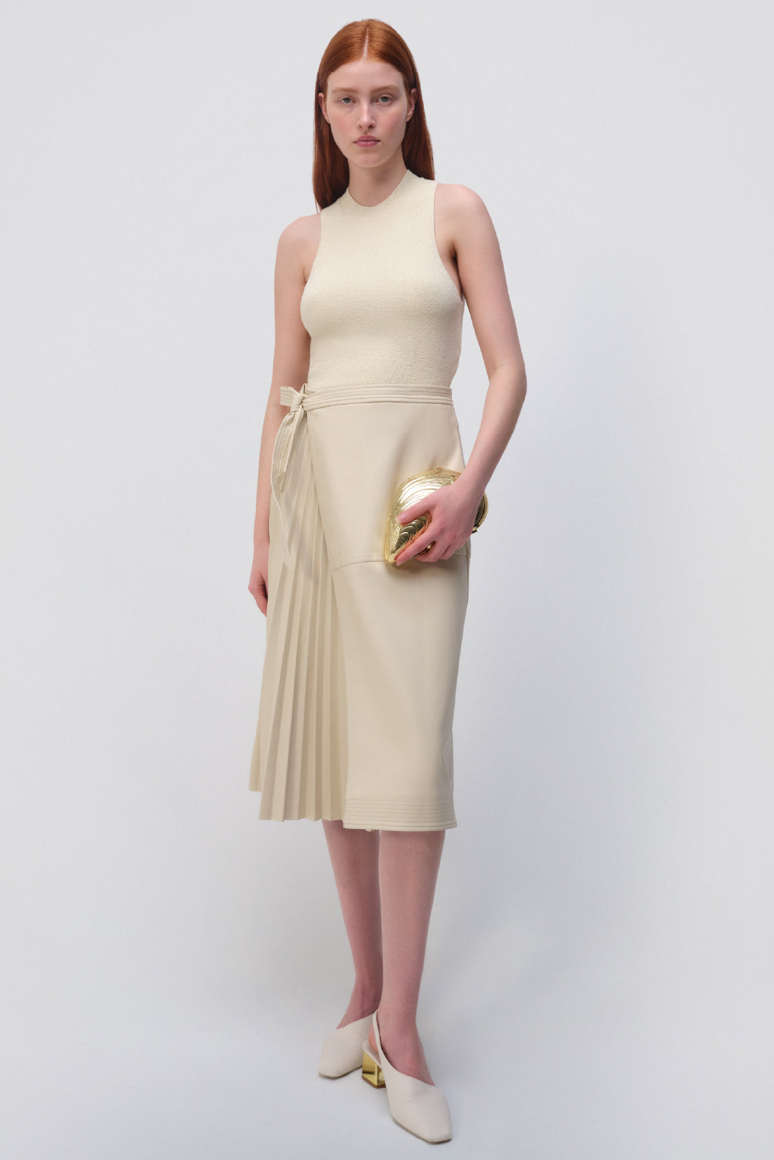 Falda Mar Pleated