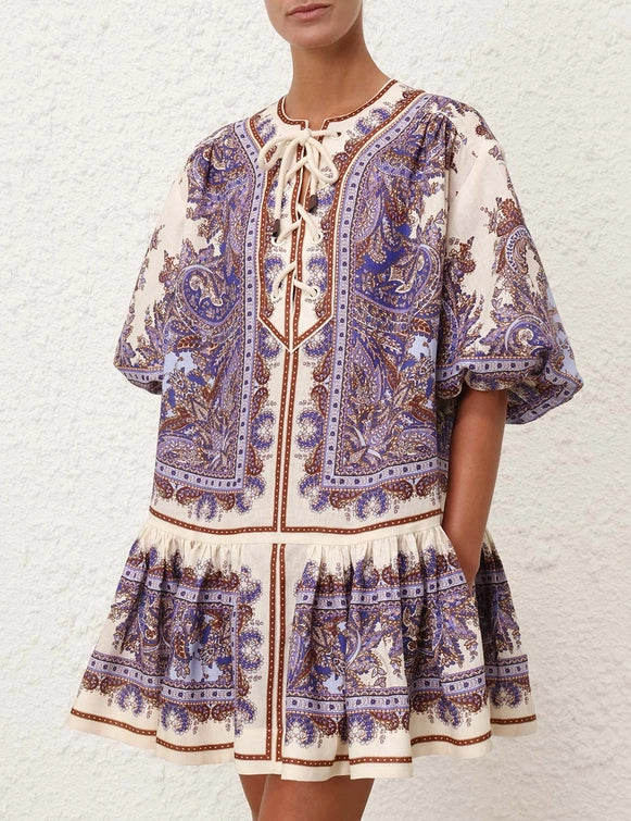Mini Vestido Ottie Eyelet