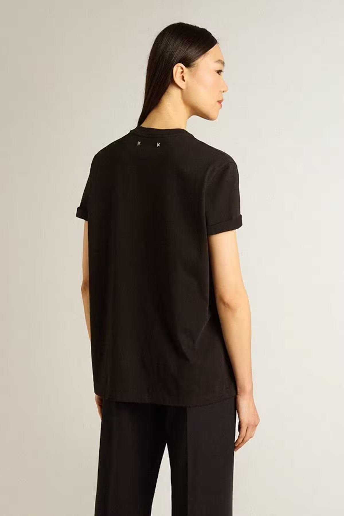 T-Shirt Golden Regular Distressed Mujer
