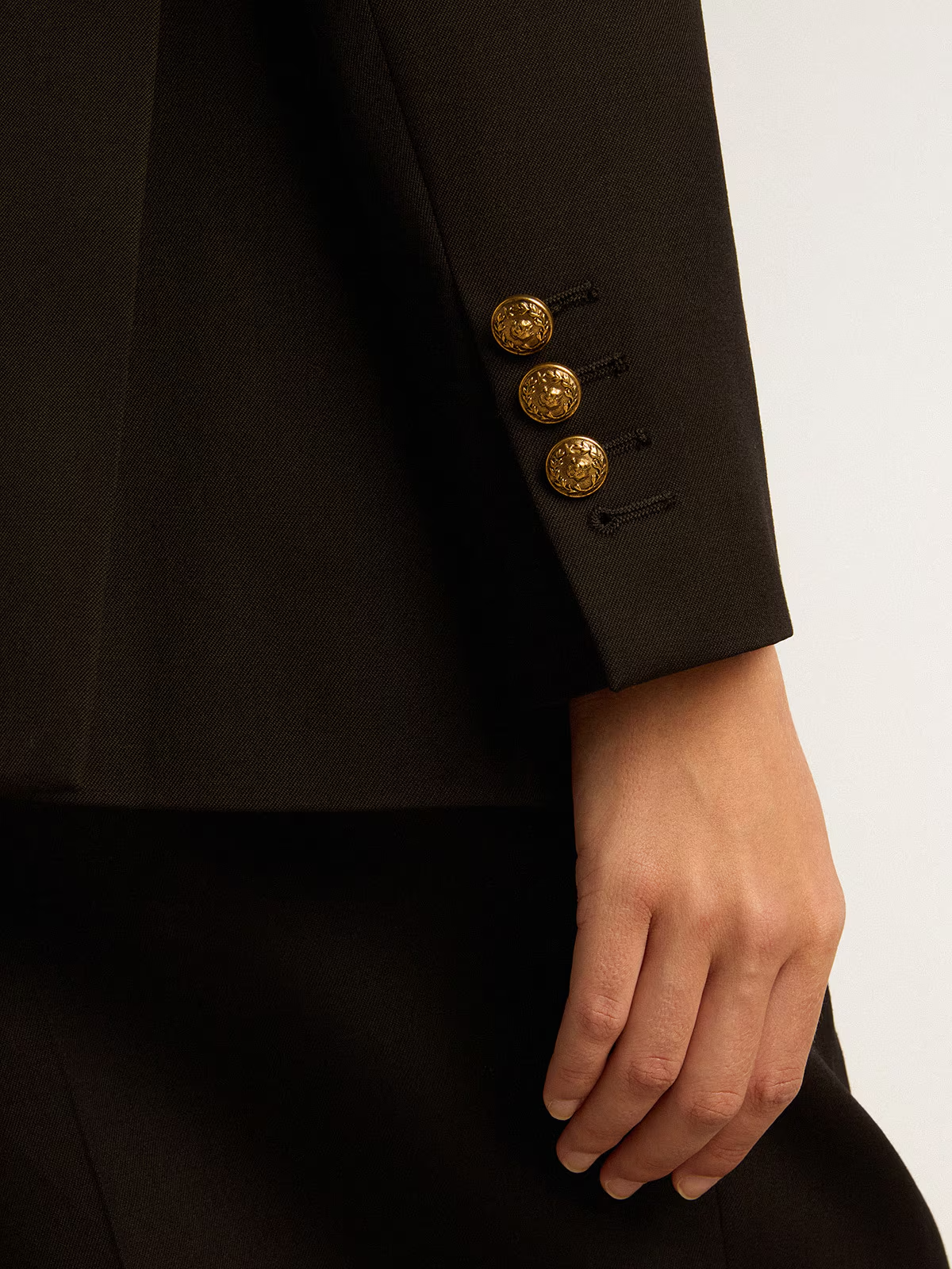 Blazer Golden Light Dry Wool Printed Message