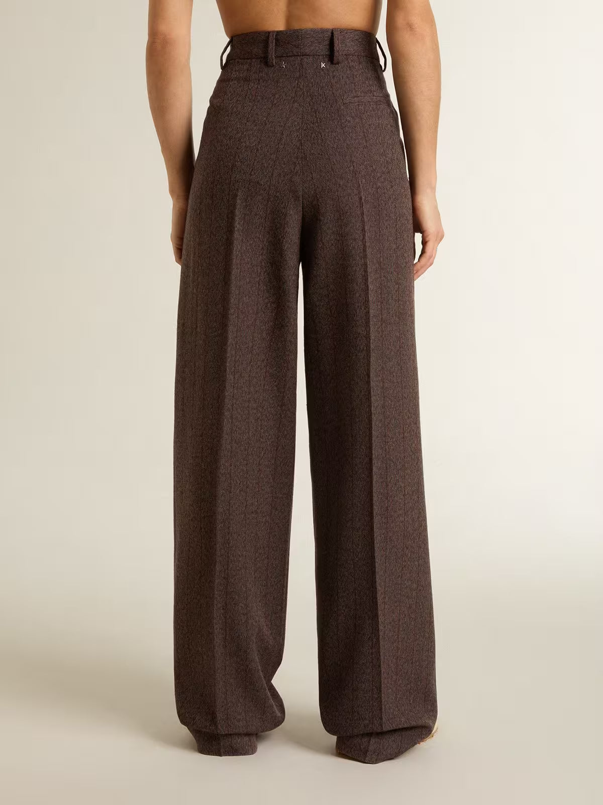 Pantalon Wide Leg Naomi Pinstripe