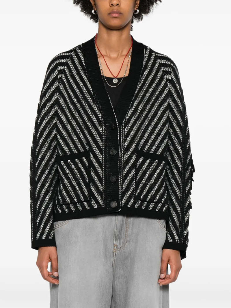Cardigan Journey Olidia Knit Fringe Wool