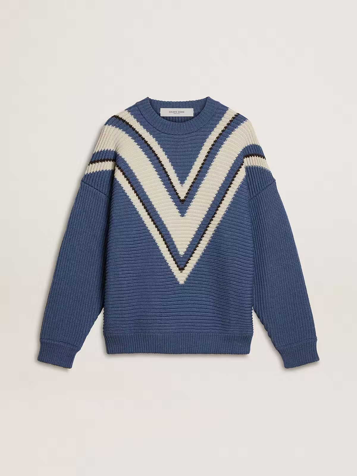 Sweater Journey Boxy Crewneck Knit Jacquard