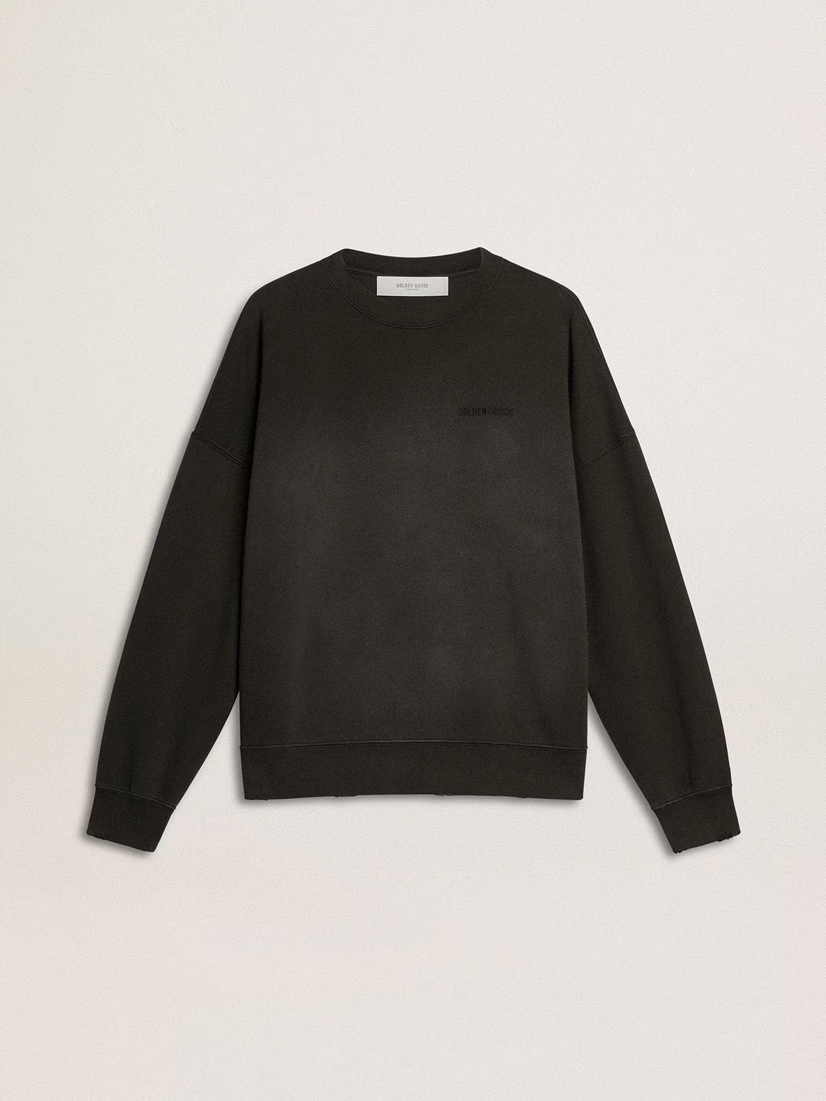 Sweater Journey Crew Neck Dyed Bleaching Effect