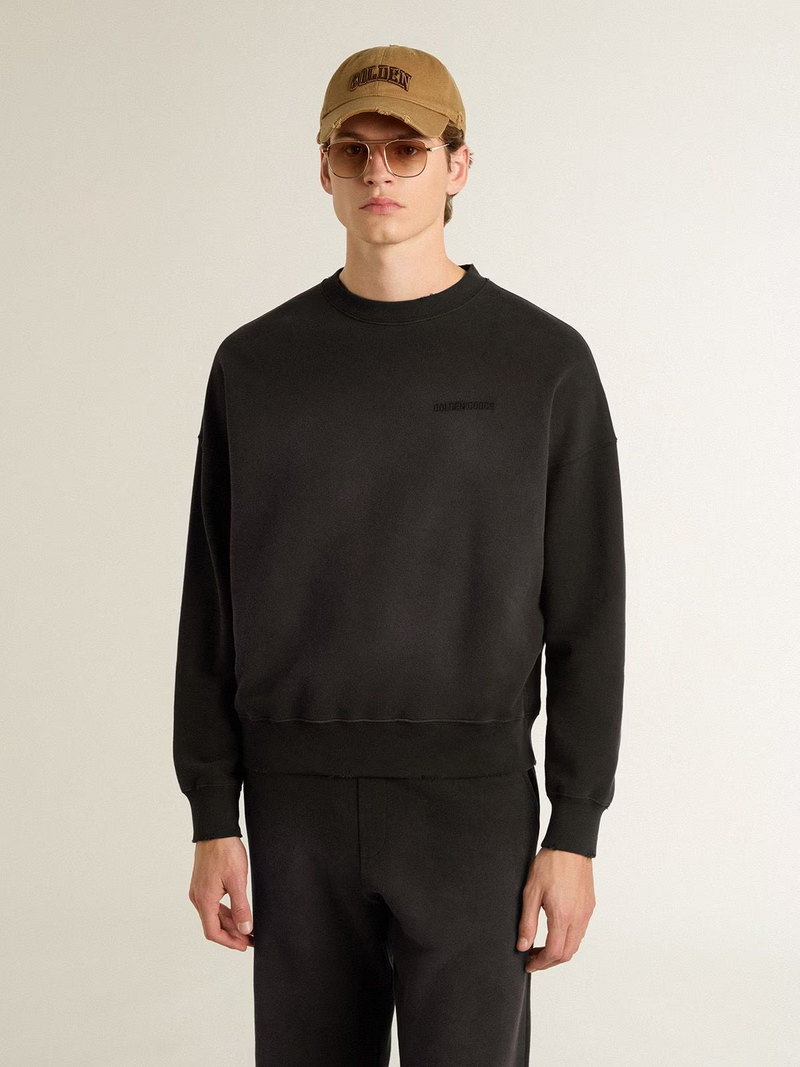 Sweater Journey Crew Neck Dyed Bleaching Effect