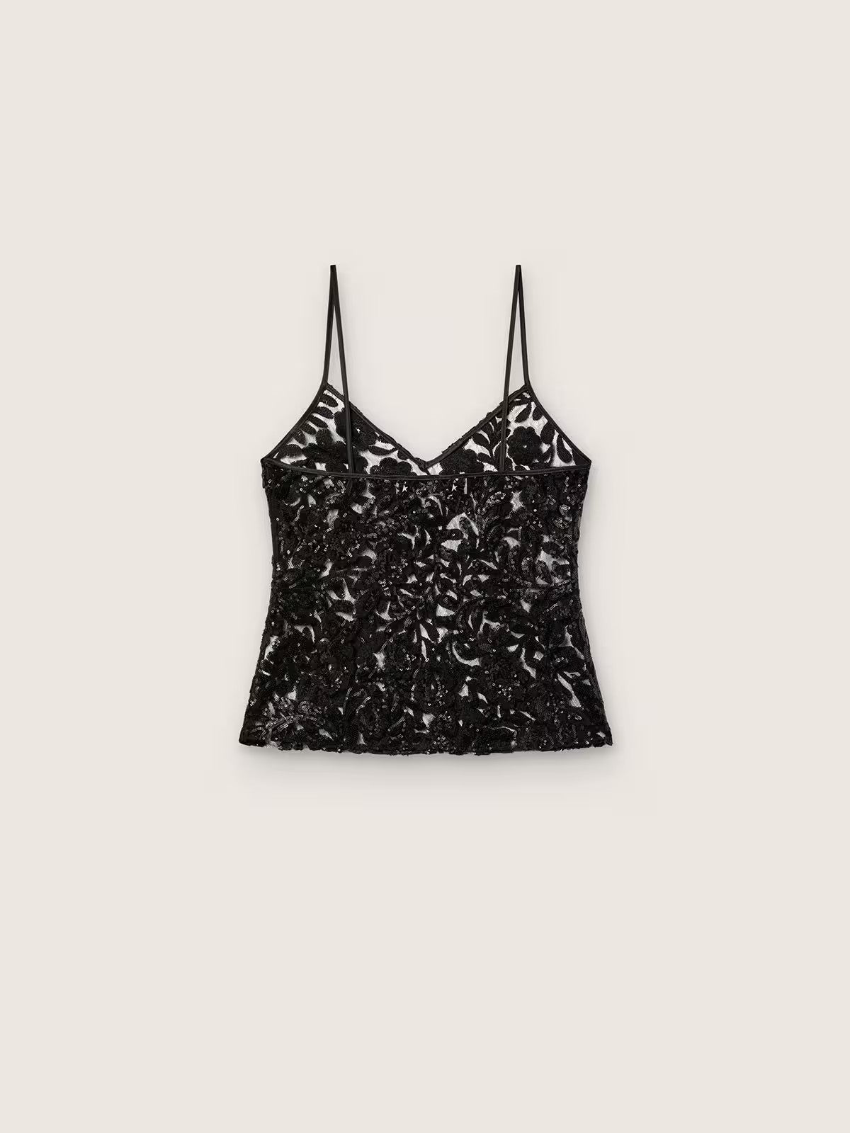 Top Lace Paillettes Journey Golden Goose Mujer