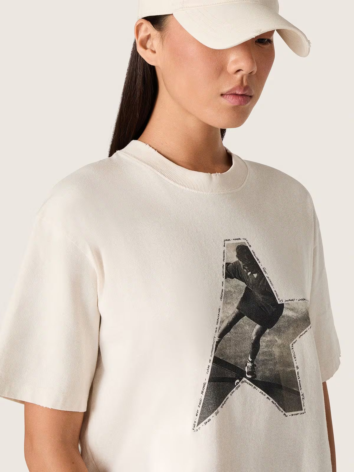 T-Shirt Journey Boxy With Print Mujer