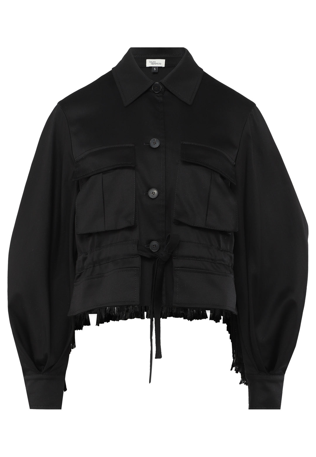Macrame Sahariana Jacket Black
