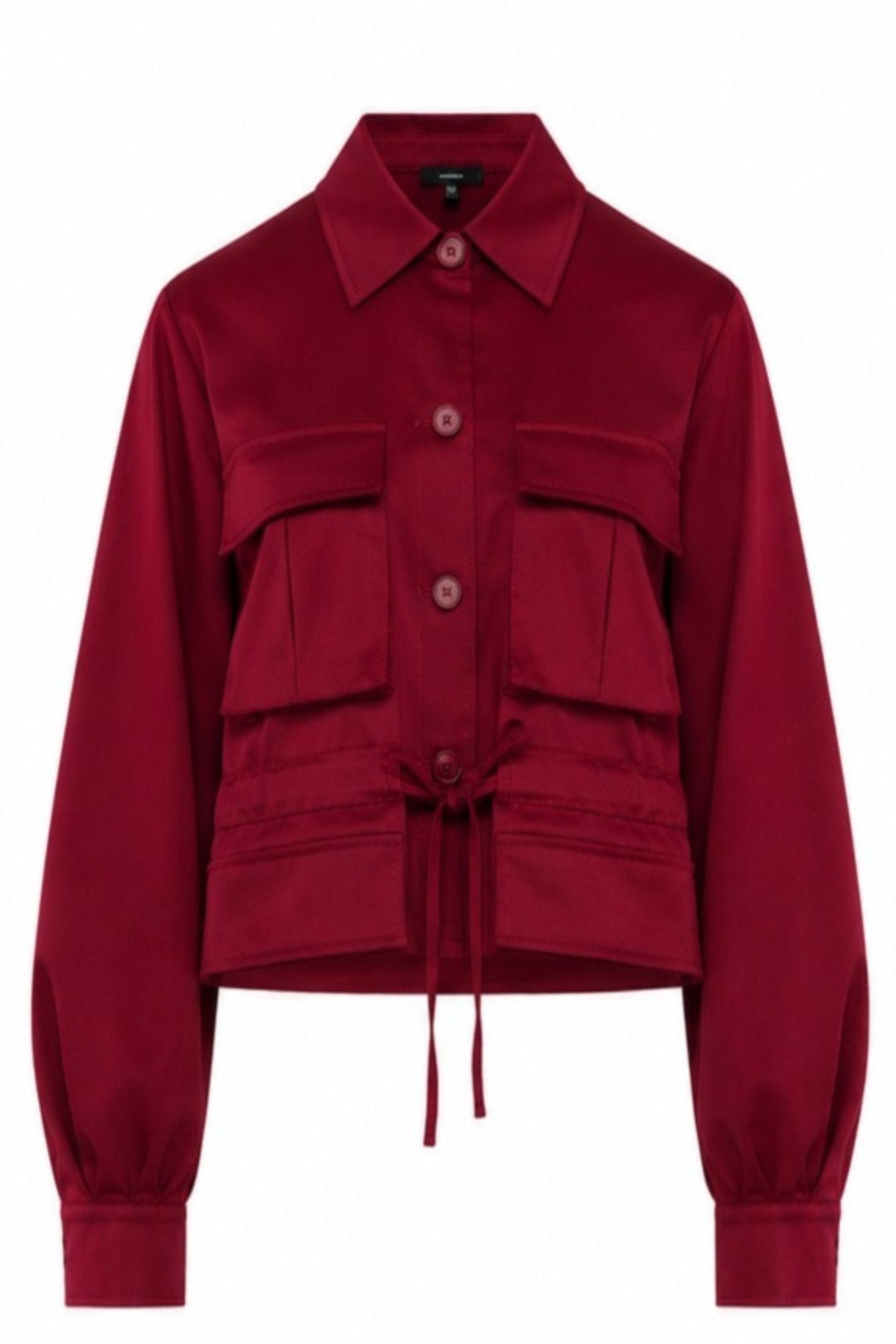 Macrame Sahariana Jacket Red Wine