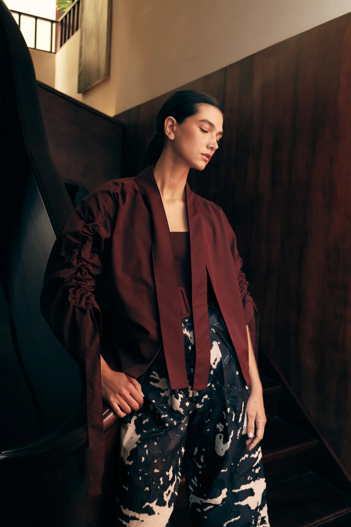 Drill Akra Jacket Red Wine