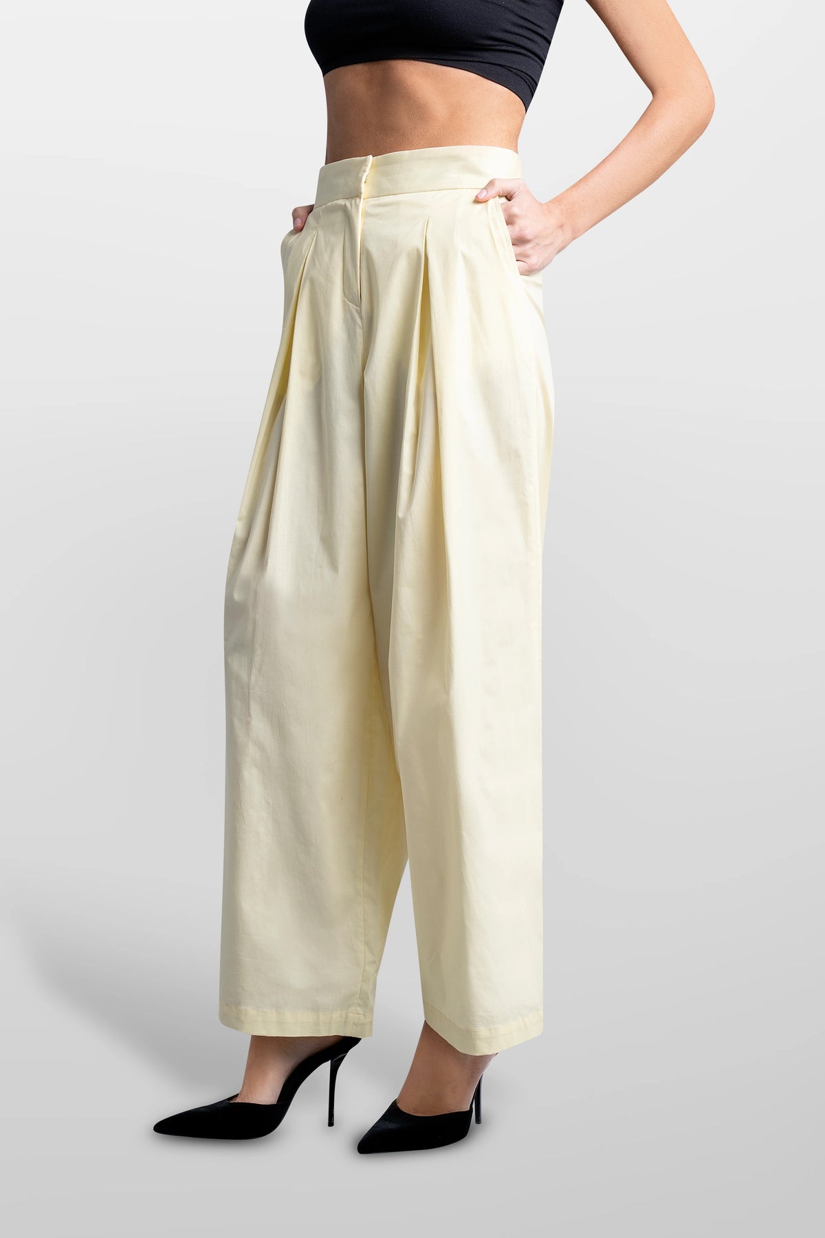 Poplin Noa Pants Yellow
