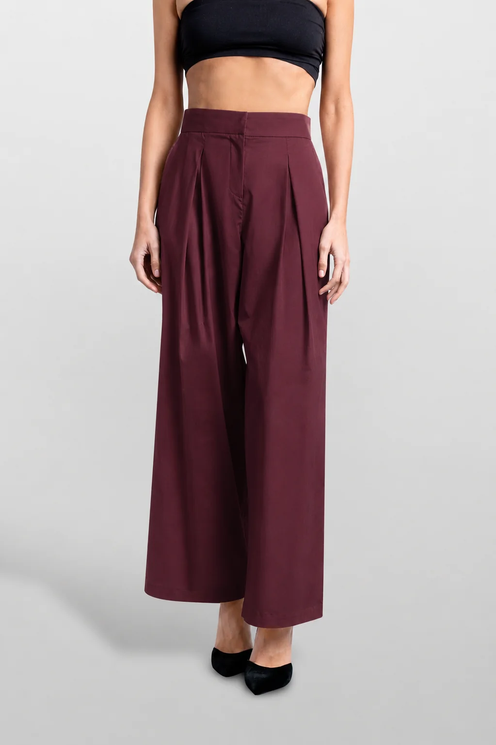 Poplin Noa Pants Red Wine